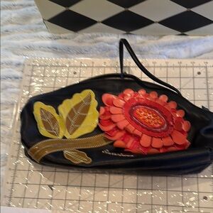 Braccialini Floral Black Shoulder Bag